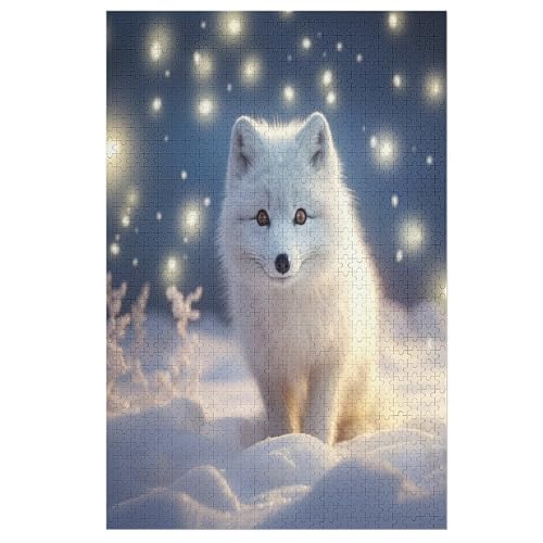 Animal Fuchs Puzzles 1000 Teile Erwachsener Kniffel Spaß Für Die Ganze Familie - 1000 Puzzleteilige Motive, Holzpuzzle Kinder Erwachsene, Impossible Puzzle Schwer 78×53cm von AAPZY