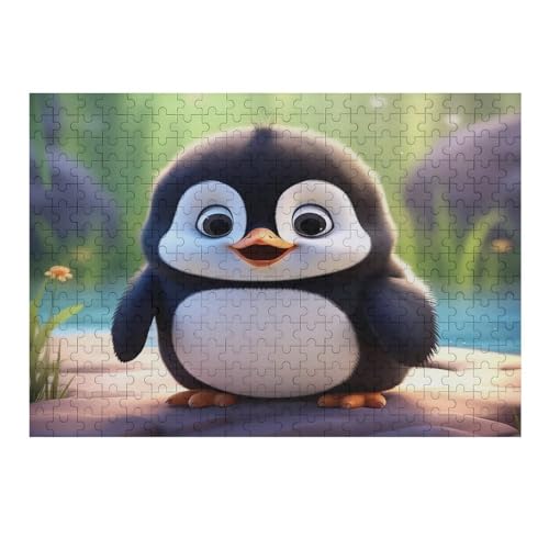 Animal Pinguin-Puzzle Für Erwachsene, 300 Teile, Holzpuzzle, Kinderpuzzle, Dekompressionsspiel, Spielzeugpuzzle （40×28cm） von AAPZY