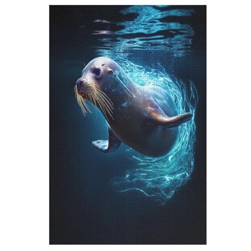 Animal Robbe 1000 Teile Puzzles, Wood Craft, Hochwertiges Modernes Puzzle, DIY, Für Erwachsene Und Kinder Ab 12 Jahren Holz, Puzzle 78×53cm Animal Robbe 1000 Teile Puzzles, Wood Craft, Hochwertiges Modernes Puzzle, DIY, Für Erwachsene Und Kinder Ab 12 Jahren Holz, Puzzle 78×53cm von AAPZY