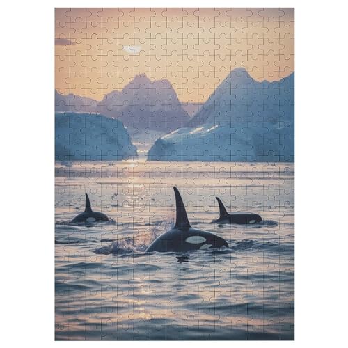 Animal Wal Holzpuzzle 300 Teile,Puzzles Für Erwachsene, Impossible Puzzle, Geschicklichkeitsspiel Für Die Ganze Familie,Home Dekoration Puzzle, Puzzle Kinder Legespiel 42×30cm von AAPZY