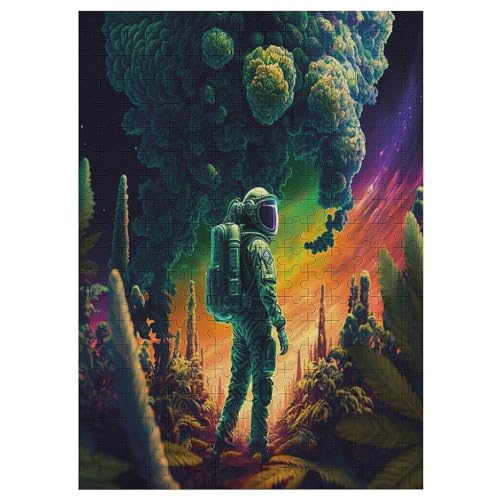 Astronaut Puzzles 300 Teile Erwachsener Kniffel Spaß Für Die Ganze Familie - 300 Puzzleteilige Motive, Holzpuzzle Kinder Erwachsene, Impossible Puzzle Schwer 42×30cm von AAPZY