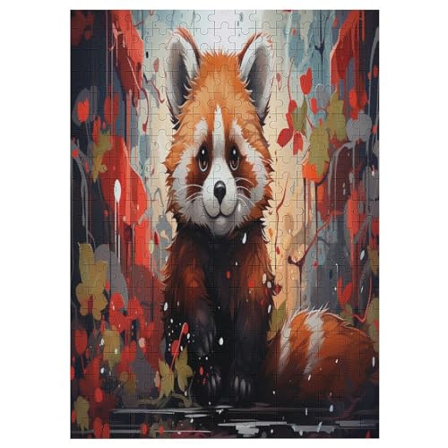 Bär Holzpuzzle 300 Teile, Knobelspiele Für Erwachsene, Teenager, Puzzles Unmögliche - Kinder Puzzle Zimmer Deko 42×30cm von AAPZY