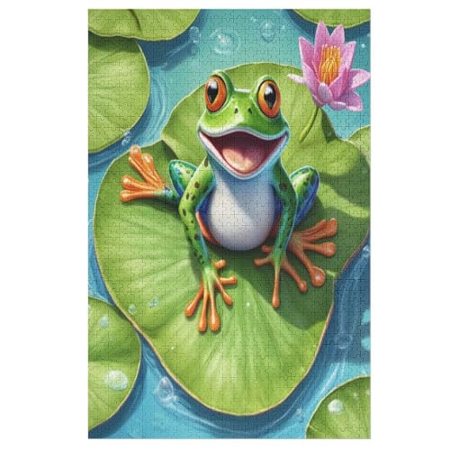 Big Eyed Frosch Puzzles 1000 Teile Erwachsener Kniffel Spaß Für Die Ganze Familie - 1000 Puzzleteilige Motive, Holzpuzzle Kinder Erwachsene, Impossible Puzzle Schwer 78×53cm Big Eyed Frosch Puzzles 1000 Teile Erwachsener Kniffel Spaß Für Die Ganze Familie - 1000 Puzzleteilige Motive, Holzpuzzle Kinder Erwachsene, Impossible Puzzle Schwer 78×53cm von AAPZY