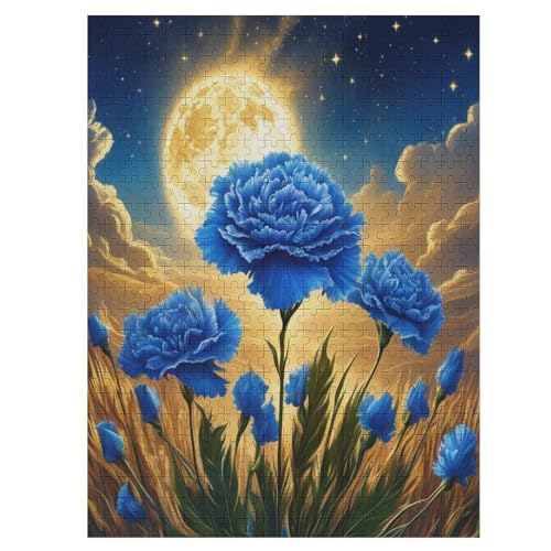 Blume Holzpuzzle 500 Teile,Puzzles Für Erwachsene, Impossible Puzzle, Geschicklichkeitsspiel Für Die Ganze Familie,Home Dekoration Puzzle, Puzzle Kinder Legespiel （55×41cm） von AAPZY