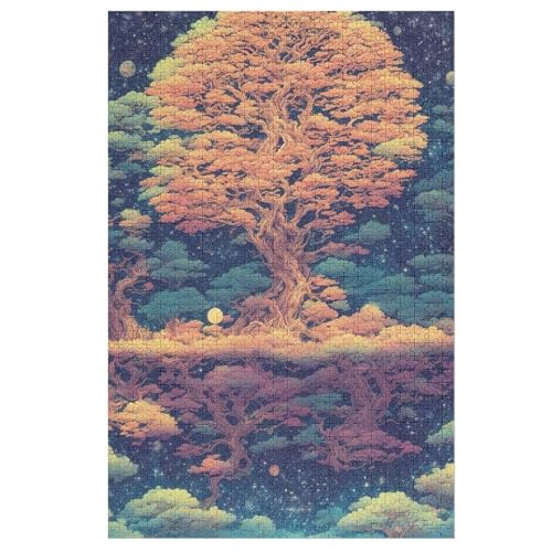 Bonsai-Inspiration – Puzzle 1000 Teile, Holzpuzzle, Herausforderndes Geschicklichkeitsspiel Für Die Ganze Familie, Kinder Erwachsenenpuzzle Ab 12 Jahren 78×53cm von AAPZY