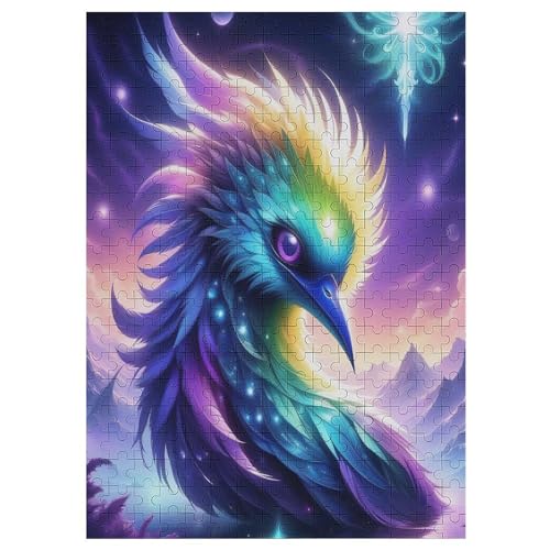 Bunter Vogel 300 Teile Puzzle Für Erwachsene, Herausforderung Puzzles - Familienpuzzle Verringerter Druck Schwieriges Puzzle Rahmen Holzpuzzle Für Erwachsene Kinder 12+ （42×30cm） von AAPZY