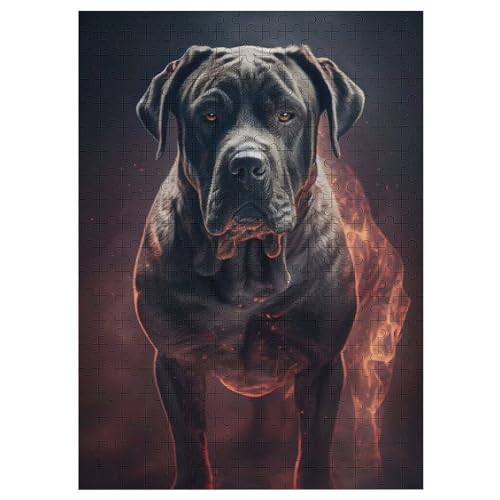 Cane Corso 300 Teile Puzzles Für Erwachsene Holzpuzzle Familienpuzzlespiel Stressabbau-Puzzle Für Erwachsene Kinder Ab 12 Jahren 42×30cm von AAPZY