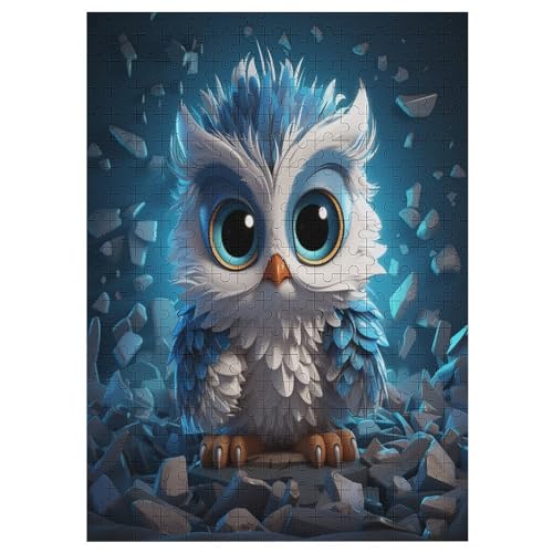 Cute Eule Puzzles 300 Teile Erwachsener Kniffel Spaß Für Die Ganze Familie - 300 Puzzleteilige Motive, Holzpuzzle Kinder Erwachsene, Impossible Puzzle Schwer （42×30cm） von AAPZY