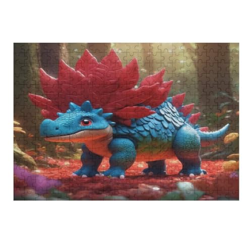 Dinosaurier 300 Teile Puzzles, Wood Craft, Hochwertiges Modernes Puzzle, DIY, Für Erwachsene Und Kinder Ab 12 Jahren Holz, Puzzle （40×28cm） von AAPZY