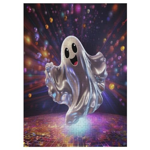 Disco Geist Puzzles 300 Teile Erwachsener Kniffel Spaß Für Die Ganze Familie - 300 Puzzleteilige Motive, Holzpuzzle Kinder Erwachsene, Impossible Puzzle Schwer 42×30cm von AAPZY