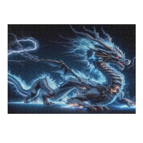 Drache Puzzles 300 Teile Erwachsener Kniffel Spaß Für Die Ganze Familie - 300 Puzzleteilige Motive, Holzpuzzle Kinder Erwachsene, Impossible Puzzle Schwer （40×28cm） von AAPZY