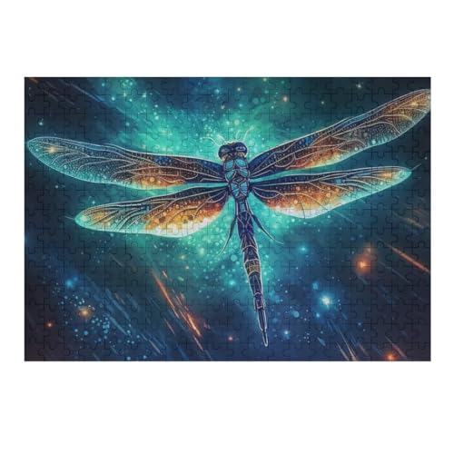 Drachefly Holzpuzzle 300 Stück Puzzles Für Erwachsene Teenager Stress Abbauen Familien-Puzzlespiel Poster 300-teiliges Puzzle Kinder Lernspiel Spielzeug Geschenk （40×28cm） von AAPZY