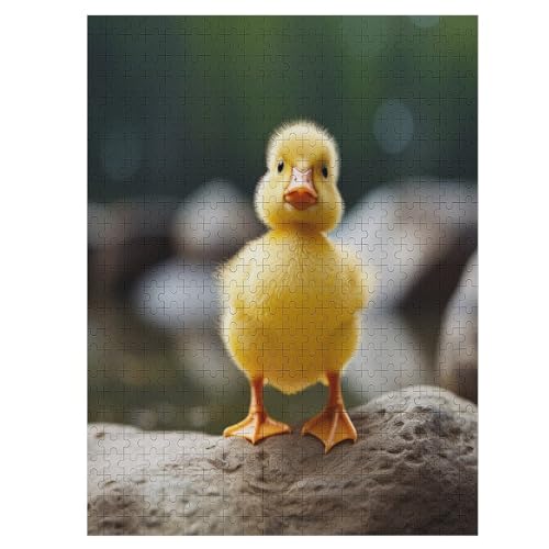 Ente Holzpuzzle Erwachsene - 500 Teiliges Jigsaw Knobelspiel - Puzzle Für Erwachsene & Kinder - Outdoor & Reisespielzeug - Geduldspiel （55×41cm） von AAPZY