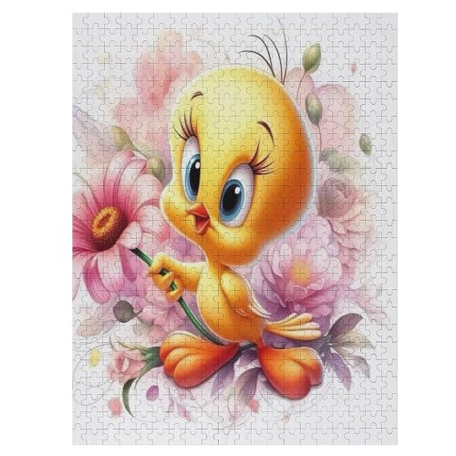 Ente – Puzzle 500 Teile, Holzpuzzle, Herausforderndes Geschicklichkeitsspiel Für Die Ganze Familie, Kinder Erwachsenenpuzzle Ab 12 Jahren （55×41cm） von AAPZY