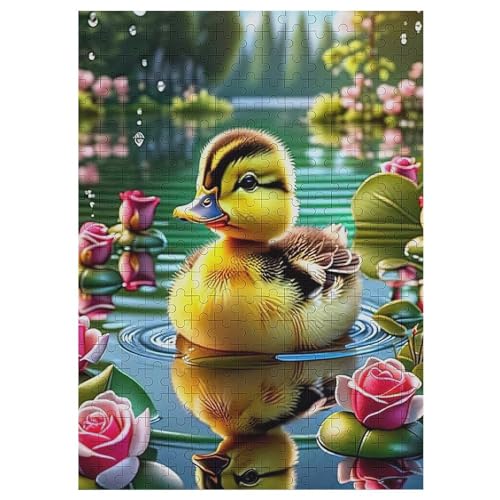 Ente Puzzles 300 Teile Erwachsener Kniffel Spaß Für Die Ganze Familie - 300 Puzzleteilige Motive, Holzpuzzle Kinder Erwachsene, Impossible Puzzle Schwer 42×30cm von AAPZY