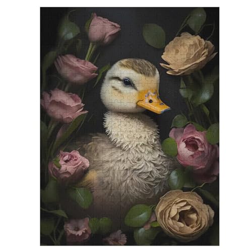 Ente Puzzles 500 Teile Erwachsener Kniffel Spaß Für Die Ganze Familie - 500 Puzzleteilige Motive, Holzpuzzle Kinder Erwachsene, Impossible Puzzle Schwer （55×41cm） von AAPZY