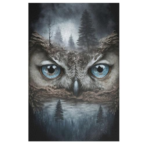 Eule 1000 Teile Puzzles, Wood Craft, Hochwertiges Modernes Puzzle, DIY, Für Erwachsene Und Kinder Ab 12 Jahren Holz, Puzzle 78×53cm Eule 1000 Teile Puzzles, Wood Craft, Hochwertiges Modernes Puzzle, DIY, Für Erwachsene Und Kinder Ab 12 Jahren Holz, Puzzle 78×53cm von AAPZY