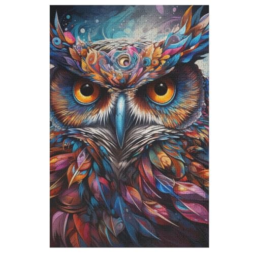 Eule – Puzzle 1000 Teile, Holzpuzzle, Herausforderndes Geschicklichkeitsspiel Für Die Ganze Familie, Kinder Erwachsenenpuzzle Ab 12 Jahren 78×53cm Eule – Puzzle 1000 Teile, Holzpuzzle, Herausforderndes Geschicklichkeitsspiel Für Die Ganze Familie, Kinder Erwachsenenpuzzle Ab 12 Jahren 78×53cm von AAPZY