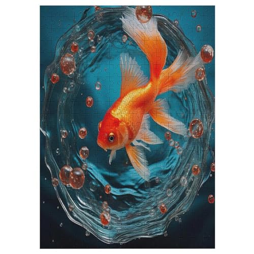 Fisch 300 Teile Puzzle Für Erwachsene, Herausforderung Puzzles - Familienpuzzle Verringerter Druck Schwieriges Puzzle Rahmen Holzpuzzle Für Erwachsene Kinder 12+ （42×30cm） von AAPZY