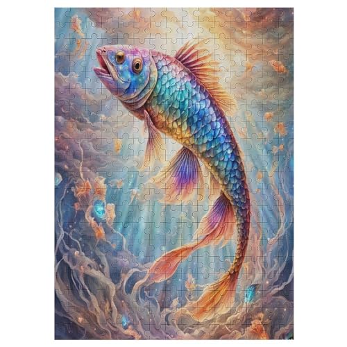 Fisch 300 Teile Puzzle Für Erwachsene, Herausforderung Puzzles - Familienpuzzle Verringerter Druck Schwieriges Puzzle Rahmen Holzpuzzle Für Erwachsene Kinder 12+ （42×30cm） von AAPZY