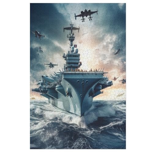 Flugzeugträger Puzzle Für Erwachsene 1000 Teile Premium 100% Recyceltes Brett Zum Lernen, Lernspielzeug, Familienspiele Kinder Holzpuzzle 78×53cm Flugzeugträger Puzzle Für Erwachsene 1000 Teile Premium 100% Recyceltes Brett Zum Lernen, Lernspielzeug, Familienspiele Kinder Holzpuzzle 78×53cm von AAPZY
