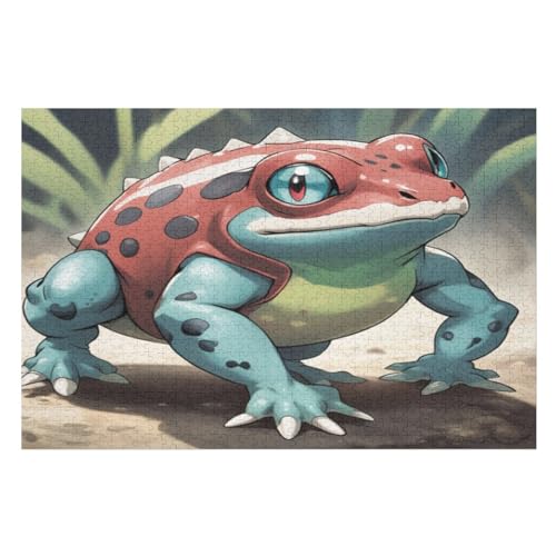 Frosch-Puzzle Für Erwachsene, 1000-teilige Puzzles Für Teenager Und Kinder, Kreative Puzzles Für Die Familie, Herausfordernde Spiele, Spielzeug, Geschenke （75×50cm） von AAPZY