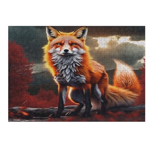 Fuchs 300 Teile Puzzle, Holzpuzzle, Puzzles Für Erwachsene Kinder, 300 Teile Puzzle Für Jugendliche & Erwachsene Lernspiel Herausforderungsspielzeug （40×28cm） von AAPZY