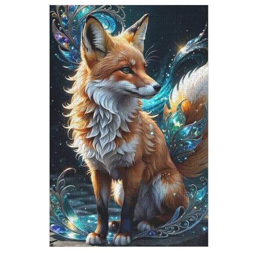 Fuchs Puzzles 1000 Teile Erwachsener Kniffel Spaß Für Die Ganze Familie - 1000 Puzzleteilige Motive, Holzpuzzle Kinder Erwachsene, Impossible Puzzle Schwer （78×53cm） von AAPZY