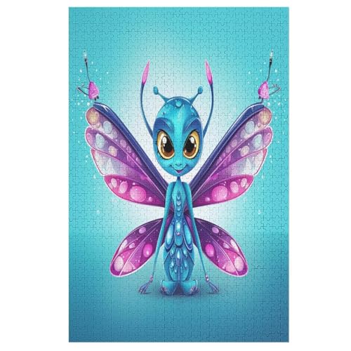 Für Erwachsene 1000-Teiliges Animal Schmetterling -Puzzle, Holzbrett-Puzzle, Puzzle Für Kinder, Geschenke, （78×53cm） von AAPZY