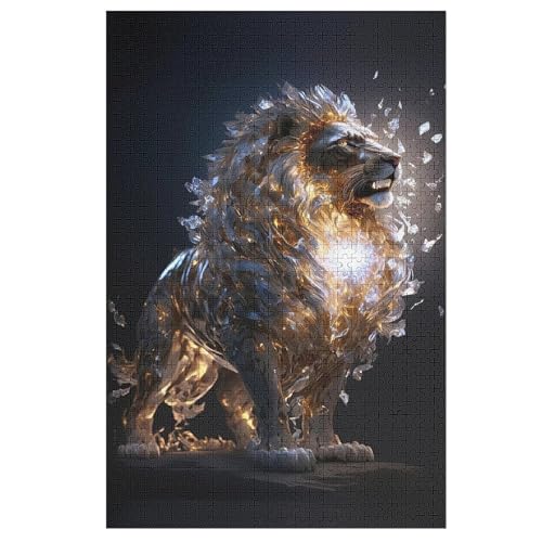 Holzpuzzle 1000 Teile, Löwe Puzzles Erwachsene Und Kinder, Am Besten Für Die Familienspielsammlung - Puzzle 78×53cm Holzpuzzle 1000 Teile, Löwe Puzzles Erwachsene Und Kinder, Am Besten Für Die Familienspielsammlung - Puzzle 78×53cm von AAPZY