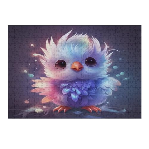 Holzpuzzles 300 Teile süßer Vogel -Puzzle Für Jungen Und Mädchen, Schwierigkeitsgrad, Lernspiele, Familienspielzeug （40×28cm） von AAPZY