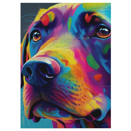 Hund Puzzles 300 Teile Erwachsener Kniffel Spaß Für Die Ganze Familie - 300 Puzzleteilige Motive, Holzpuzzle Kinder Erwachsene, Impossible Puzzle Schwer 42×30cm von AAPZY