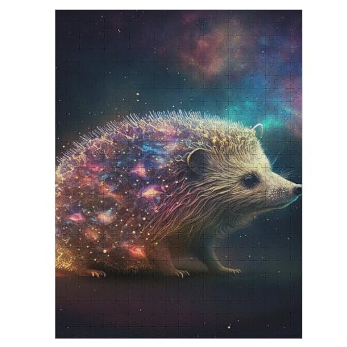 Igel – Puzzle 500 Teile, Holzpuzzle, Herausforderndes Geschicklichkeitsspiel Für Die Ganze Familie, Kinder Erwachsenenpuzzle Ab 12 Jahren （55×41cm） von AAPZY