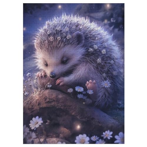 Igel Puzzles 300 Teile Erwachsener Kniffel Spaß Für Die Ganze Familie - 300 Puzzleteilige Motive, Holzpuzzle Kinder Erwachsene, Impossible Puzzle Schwer 42×30cm von AAPZY