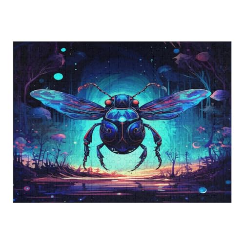 Insekten Puzzles 500 Teile Erwachsener Kniffel Spaß Für Die Ganze Familie - 500 Puzzleteilige Motive, Holzpuzzle Kinder Erwachsene, Impossible Puzzle Schwer （52×38cm） von AAPZY