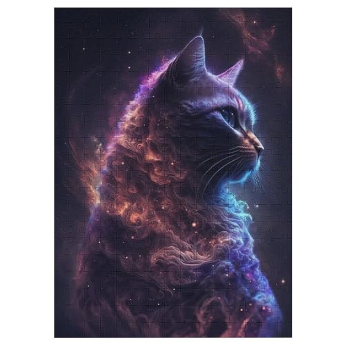 Katze Puzzles 300 Teile Erwachsener Kniffel Spaß Für Die Ganze Familie - 300 Puzzleteilige Motive, Holzpuzzle Kinder Erwachsene, Impossible Puzzle Schwer 42×30cm von AAPZY