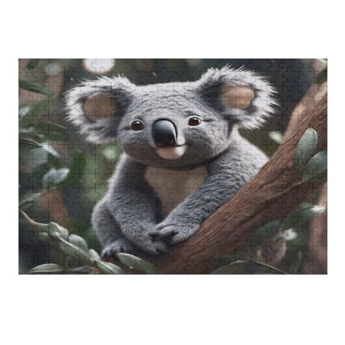 Koala – Puzzle 300 Teile, Holzpuzzle, Herausforderndes Geschicklichkeitsspiel Für Die Ganze Familie, Kinder Erwachsenenpuzzle Ab 12 Jahren （40×28cm） von AAPZY