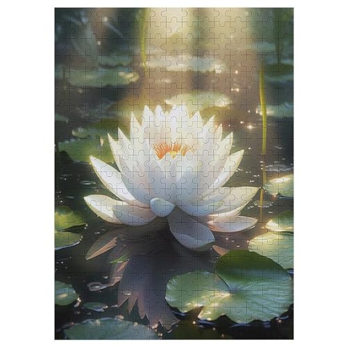 Lotus 300 Teile Puzzle, Holzpuzzle, Puzzles Für Erwachsene Kinder, 300 Teile Puzzle Für Jugendliche & Erwachsene Lernspiel Herausforderungsspielzeug 42×30cm von AAPZY