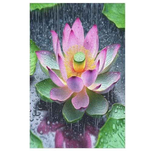 Lotus Puzzles 1000 Teile Erwachsener Kniffel Spaß Für Die Ganze Familie - 1000 Puzzleteilige Motive, Holzpuzzle Kinder Erwachsene, Impossible Puzzle Schwer 78×53cm von AAPZY