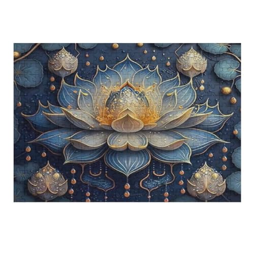 Lotus Puzzles 300 Teile Erwachsener Kniffel Spaß Für Die Ganze Familie - 300 Puzzleteilige Motive, Holzpuzzle Kinder Erwachsene, Impossible Puzzle Schwer （40×28cm） von AAPZY