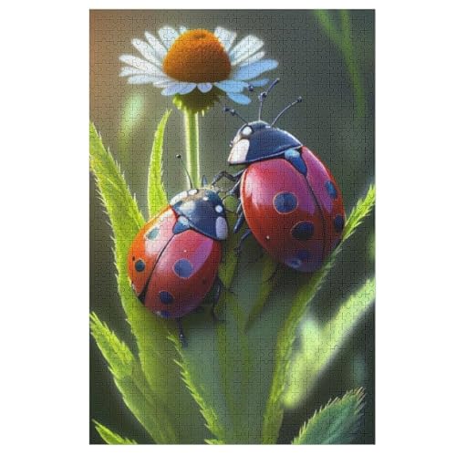 Marienkäfer Puzzle Für Erwachsene,1000-teiliges Puzzle,Puzzle Für Erwachsene Und Kinder,Holzpuzzle,Lernspielzeug, 78×53cm Marienkäfer Puzzle Für Erwachsene,1000-teiliges Puzzle,Puzzle Für Erwachsene Und Kinder,Holzpuzzle,Lernspielzeug, 78×53cm von AAPZY