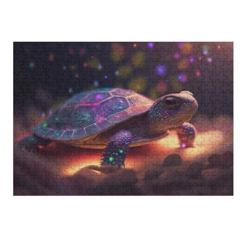 Meer Schildkröte Puzzles 300 Teile Erwachsener Kniffel Spaß Für Die Ganze Familie - 300 Puzzleteilige Motive, Holzpuzzle Kinder Erwachsene, Impossible Puzzle Schwer （40×28cm） von AAPZY