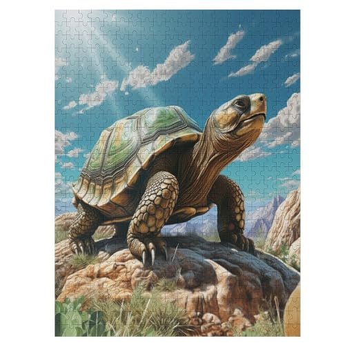 Meeresschildkröten Puzzles 500 Teile Erwachsener Kniffel Spaß Für Die Ganze Familie - 500 Puzzleteilige Motive, Holzpuzzle Kinder Erwachsene, Impossible Puzzle Schwer （55×41cm） von AAPZY