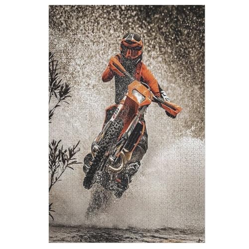 Motocross Puzzle Für Erwachsene,1000-teiliges Puzzle,Puzzle Für Erwachsene Und Kinder,Holzpuzzle,Lernspielzeug, 78×53cm Motocross Puzzle Für Erwachsene,1000-teiliges Puzzle,Puzzle Für Erwachsene Und Kinder,Holzpuzzle,Lernspielzeug, 78×53cm von AAPZY
