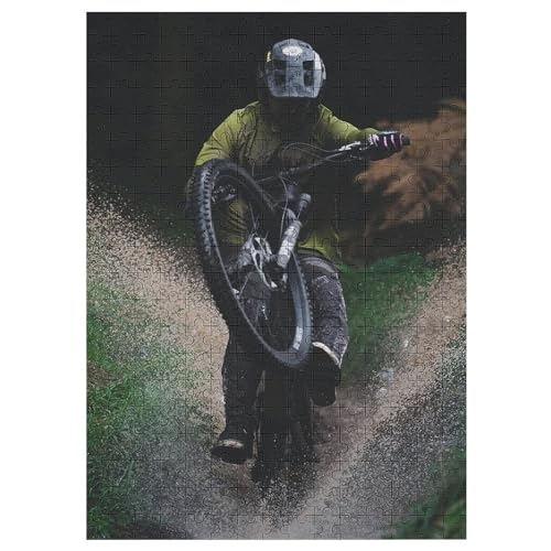 Mountainbike 300 Teile Puzzle, Holzpuzzle, Puzzles Für Erwachsene Kinder, 300 Teile Puzzle Für Jugendliche & Erwachsene Lernspiel Herausforderungsspielzeug 42×30cm von AAPZY