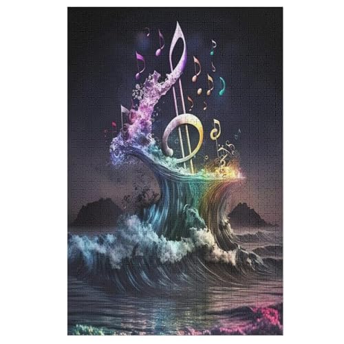 Musiknote 1000 Teile Puzzle, Holzpuzzle, Puzzles Für Erwachsene Kinder, 1000 Teile Puzzle Für Jugendliche & Erwachsene Lernspiel Herausforderungsspielzeug 78×53cm Musiknote 1000 Teile Puzzle, Holzpuzzle, Puzzles Für Erwachsene Kinder, 1000 Teile Puzzle Für Jugendliche & Erwachsene Lernspiel Herausforderungsspielzeug 78×53cm von AAPZY