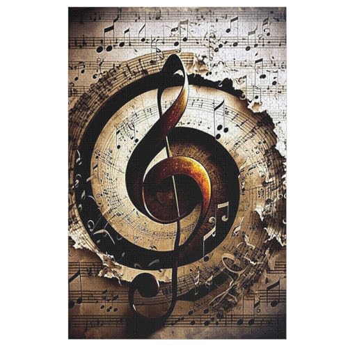 Musiknote 1000 Teile Puzzles, Wood Craft, Hochwertiges Modernes Puzzle, DIY, Für Erwachsene Und Kinder Ab 12 Jahren Holz, Puzzle 78×53cm Musiknote 1000 Teile Puzzles, Wood Craft, Hochwertiges Modernes Puzzle, DIY, Für Erwachsene Und Kinder Ab 12 Jahren Holz, Puzzle 78×53cm von AAPZY