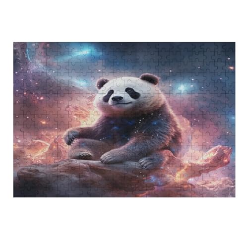 Panda,300 Teile,Holzpuzzle,einzigartiges Puzzle,kreatives Puzzle,Geschenk Für Erwachsene,Familienspiel,Herausforderungsaktivität,（40×28cm） von AAPZY