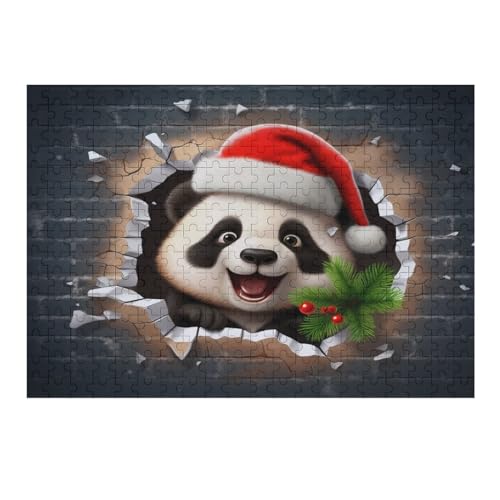 Panda – Puzzle 300 Teile, Holzpuzzle, Herausforderndes Geschicklichkeitsspiel Für Die Ganze Familie, Kinder Erwachsenenpuzzle Ab 12 Jahren （40×28cm） von AAPZY