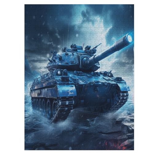 Panzer 500 Teile Puzzles Für Erwachsene Holzpuzzle Familienpuzzlespiel Stressabbau-Puzzle Für Erwachsene Kinder Ab 12 Jahren （55×41cm） von AAPZY